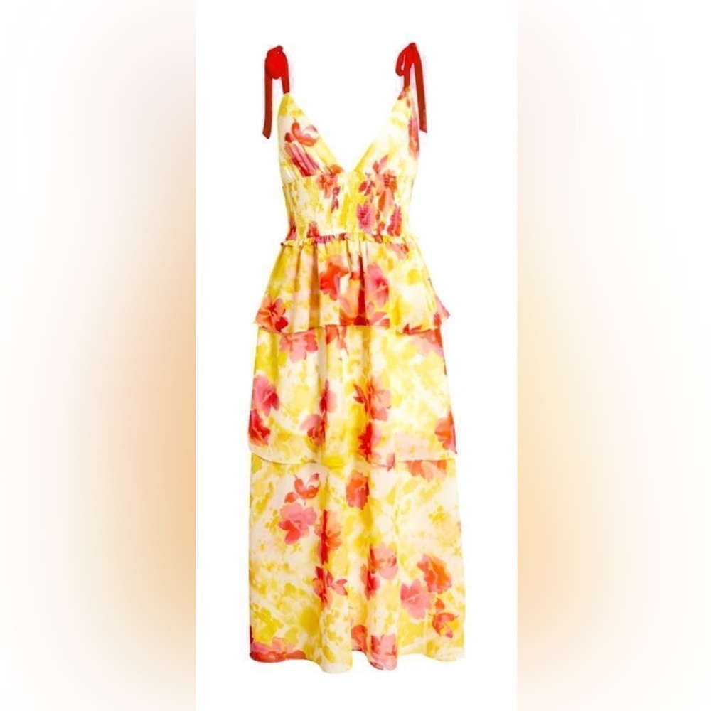 Floral Sleeveless Maxi Dress